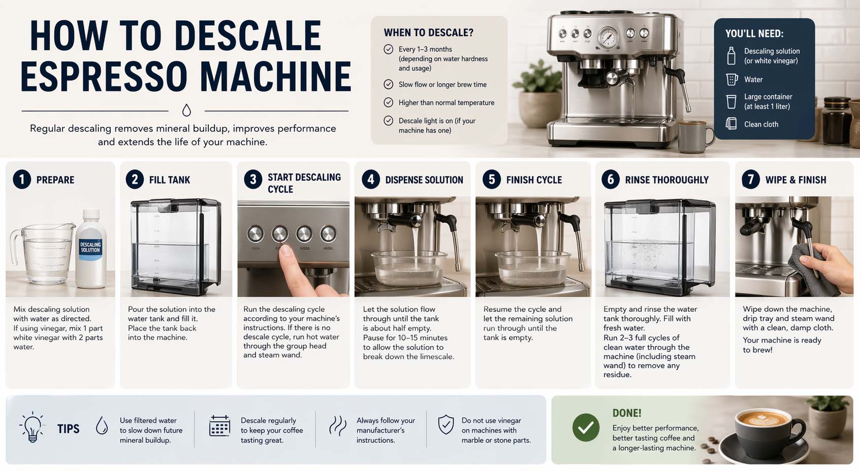 How to Descale Espresso Machine Easily