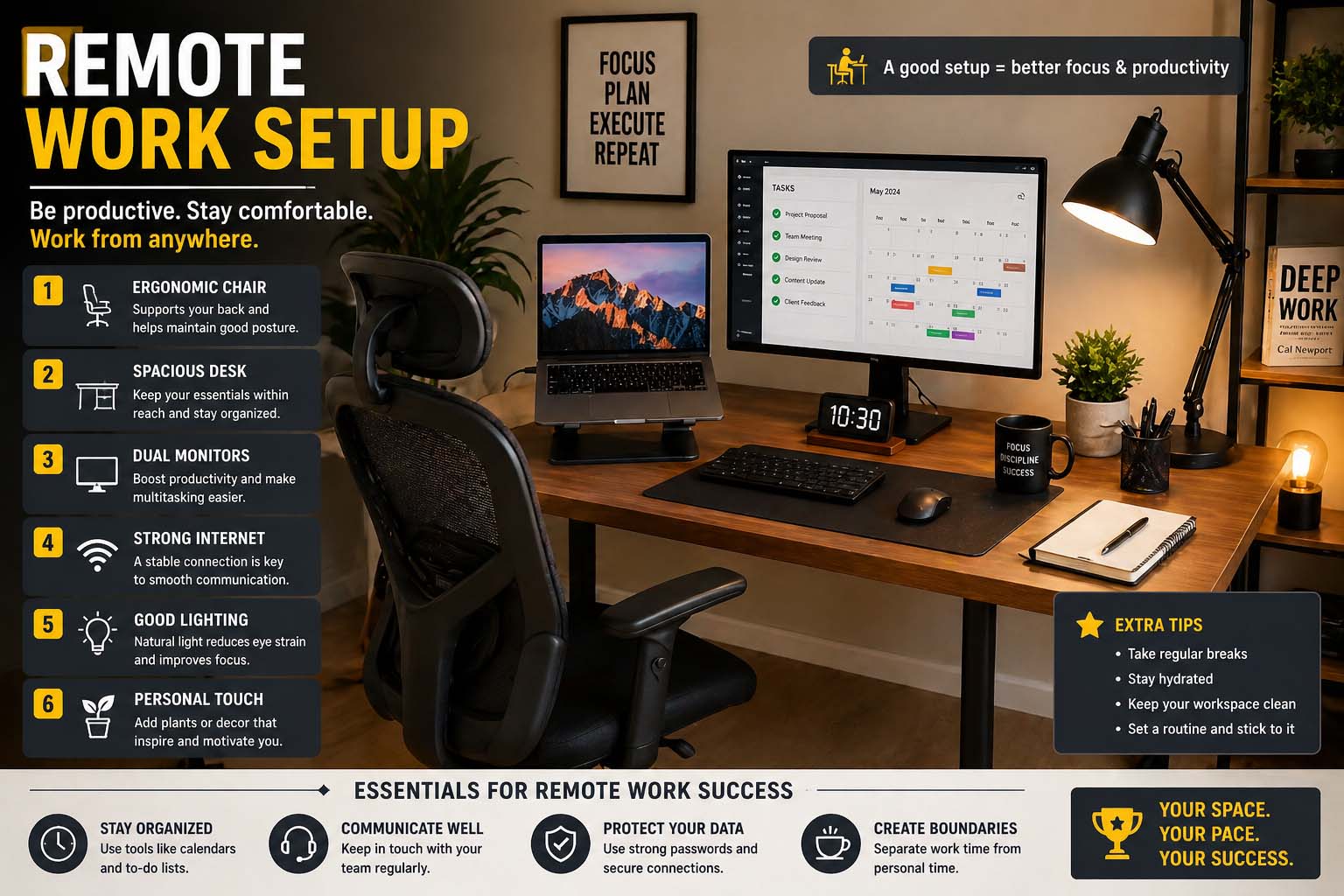 Remote Work Setup: Build a Productive Workspace for Success