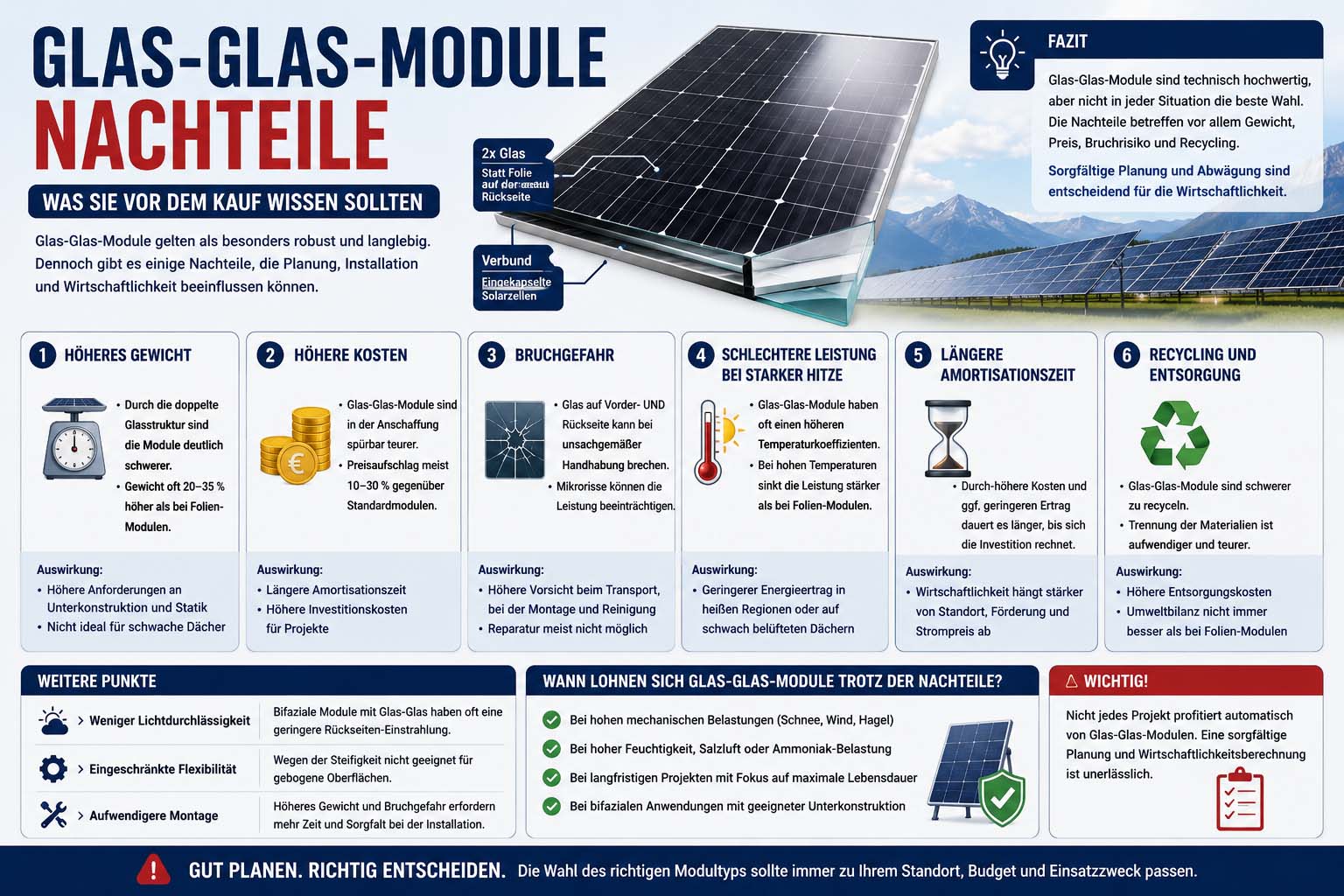 glas-glas-module nachteile