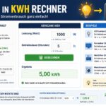 Watt in kWh Rechner – Einfach Stromverbrauch Berechnen watt in kwh rechner