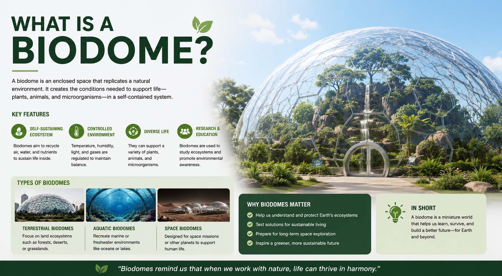 what is a biodome