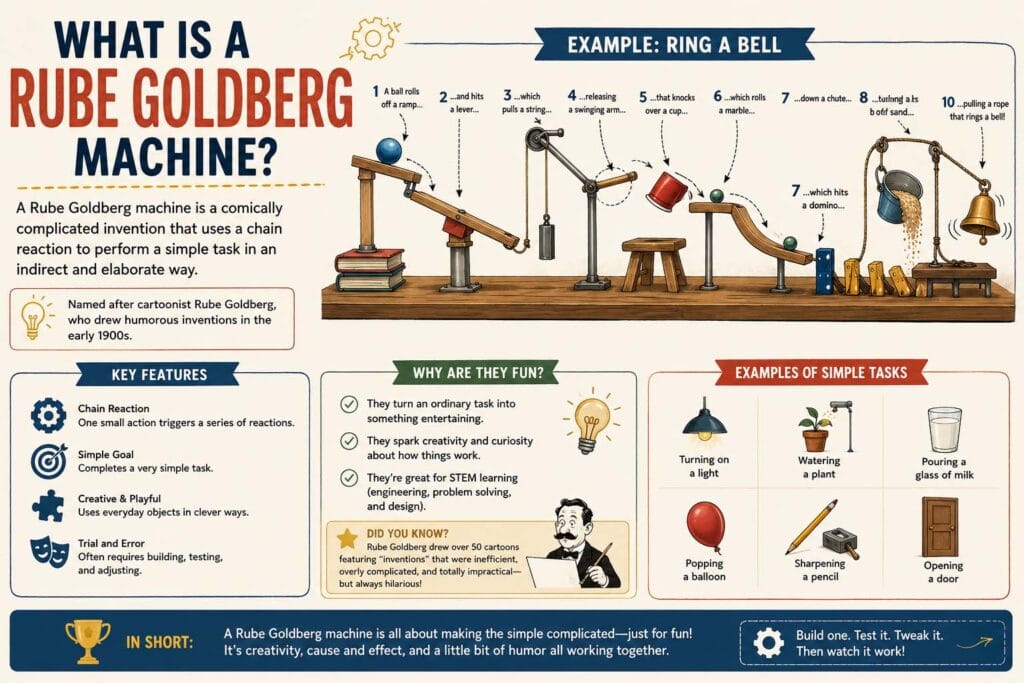 Uss Rube Goldberg What Is a Rube Goldberg Machine? Purpose, Steps, and Examples