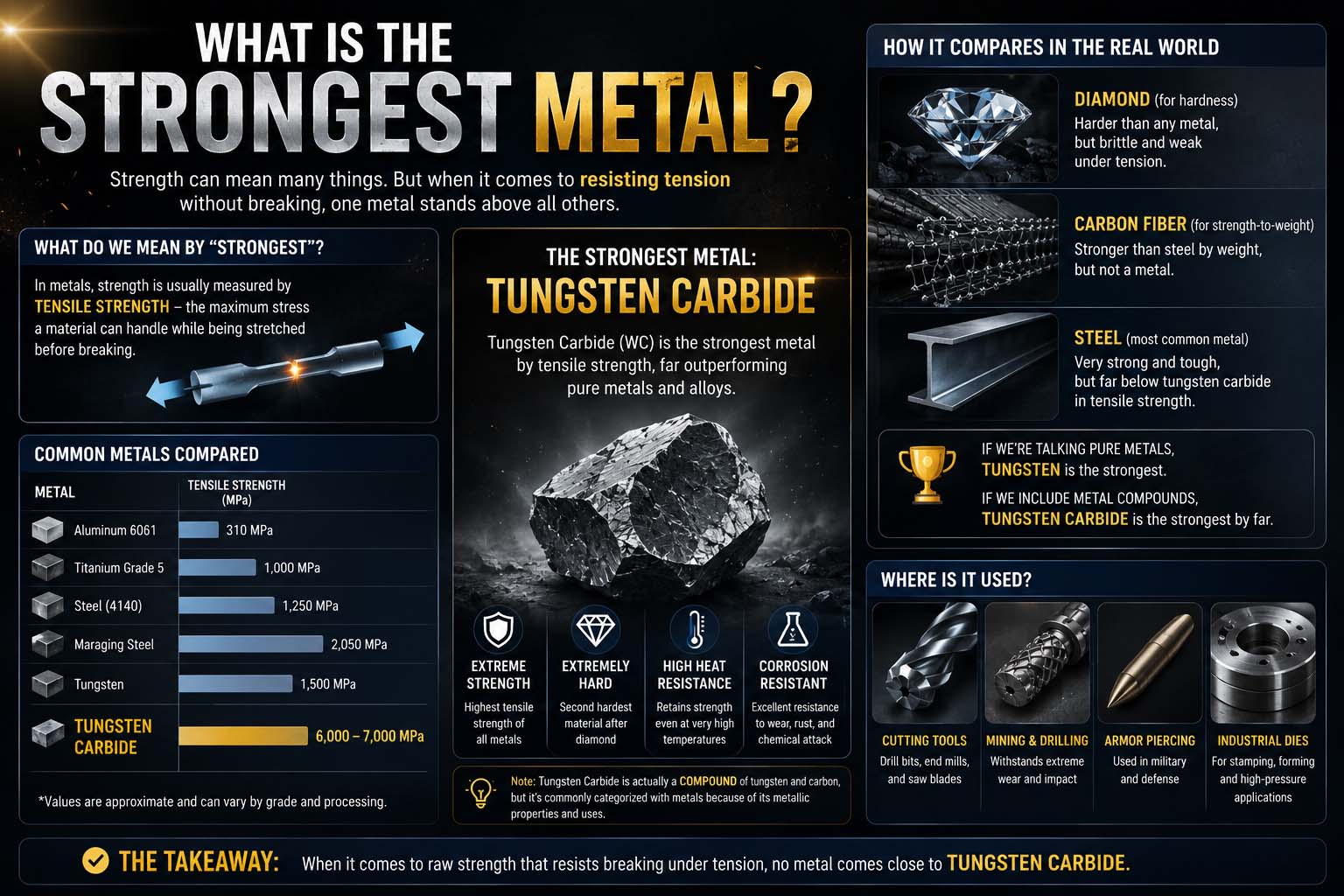 what is the strongest metal