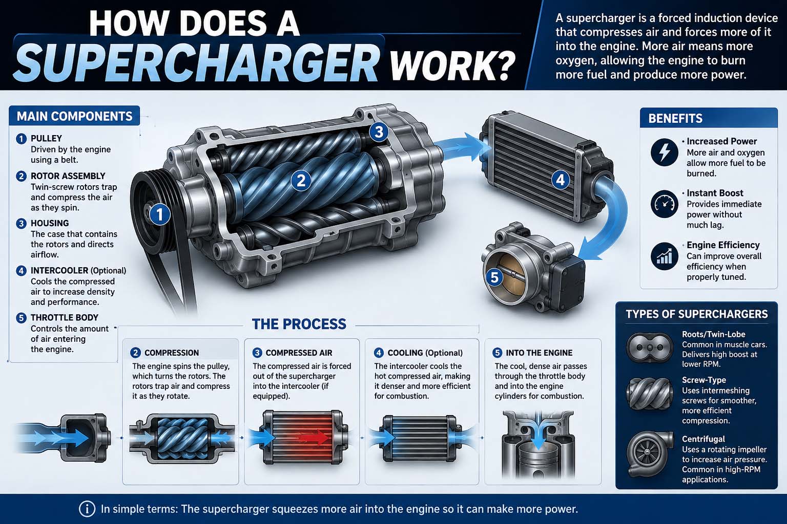 how does a supercharger work