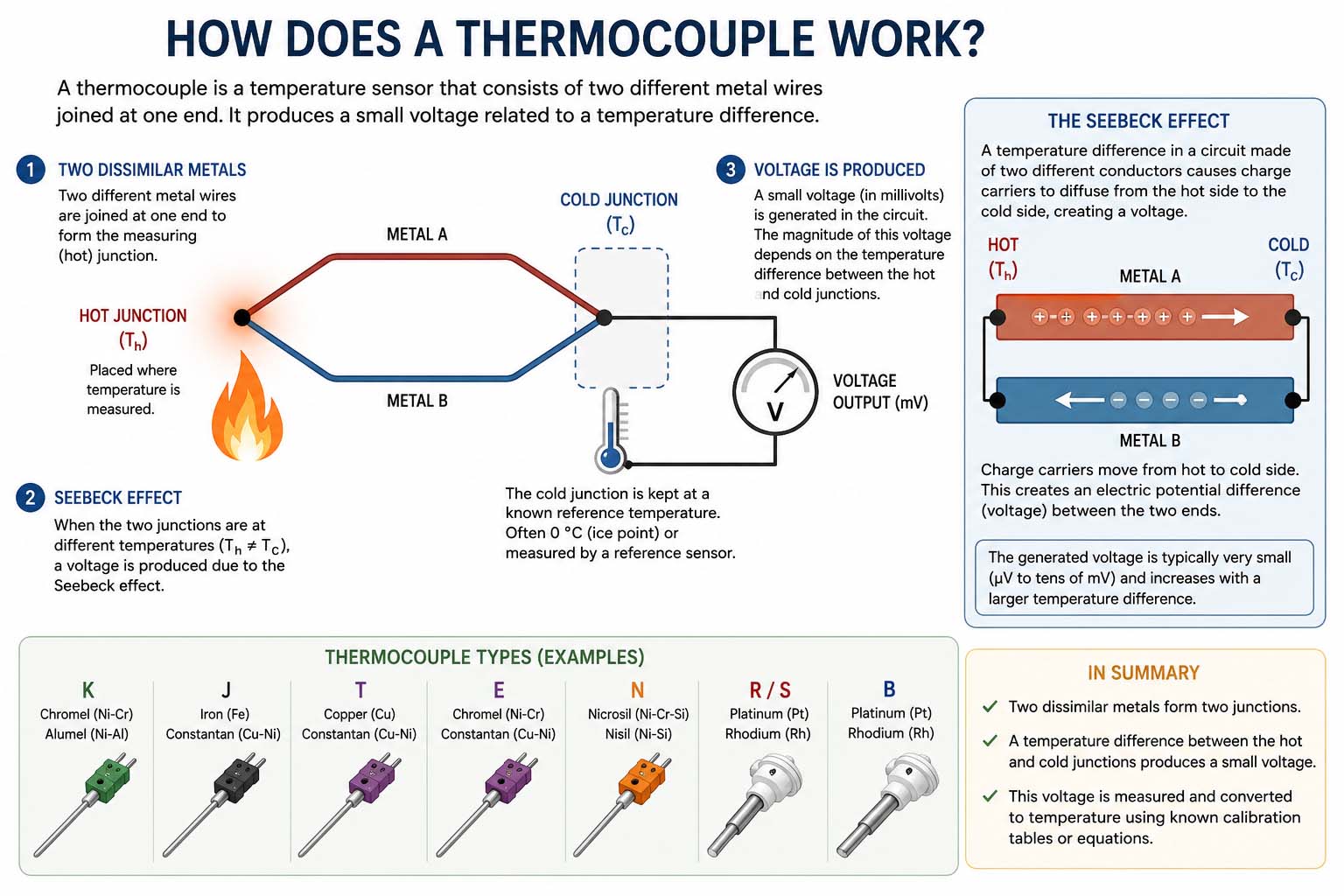 how does a thermocouple work