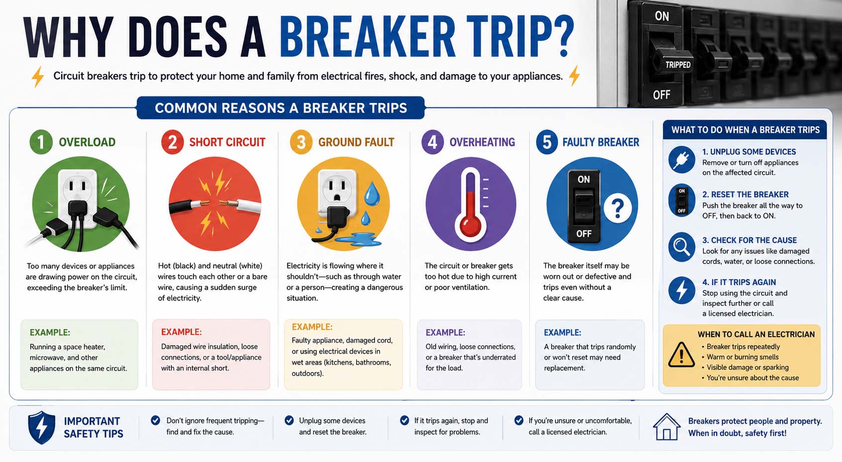 why does a breaker trip
