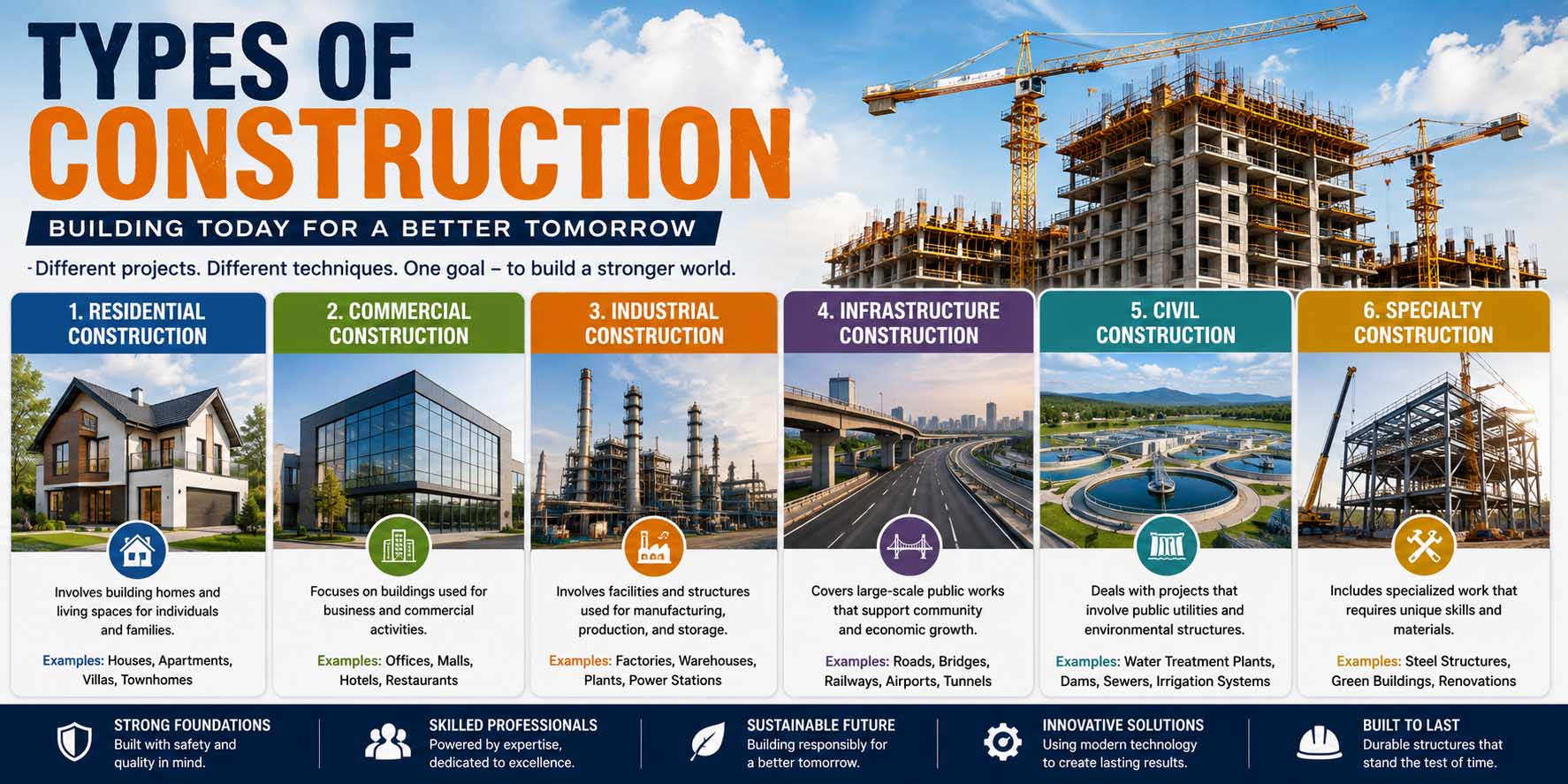 types of construction