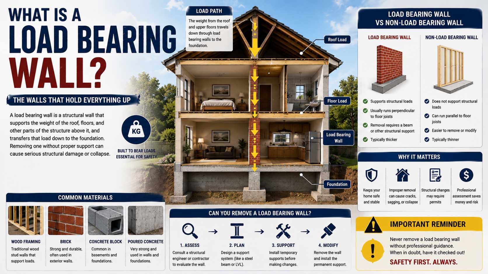 what is a load bearing wall