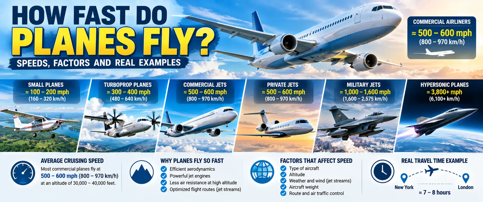 how fast do planes fly