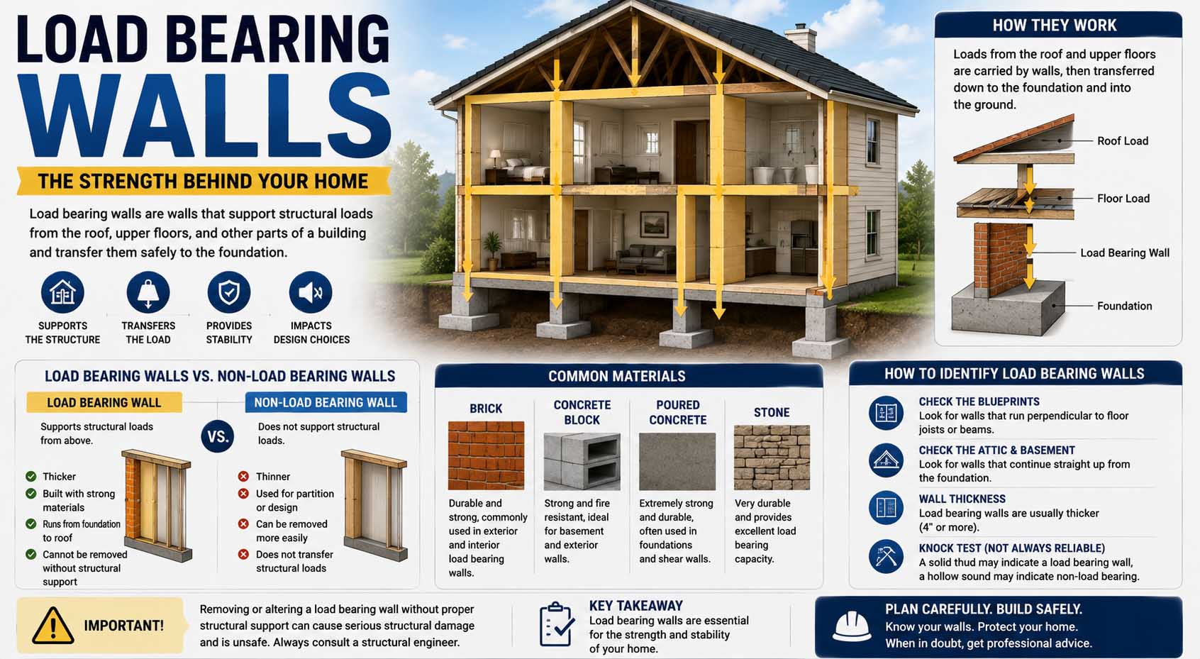 load bearing walls